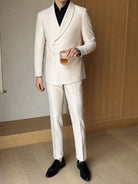 Beth and Brian Qipao-HFX Chinese Style Button Knot Evening Suit Set