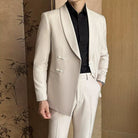 Beth and Brian Qipao-HFX Chinese Style Button Knot Evening Suit Set