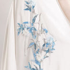 Beth and Brian Qipao-XDY Butterfly mesh fabric, floor length A-Line Cheongsam