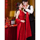Beth and Brian Qipao - MC Bridal Chinese Style, Halter Wedding Cheongsam Set