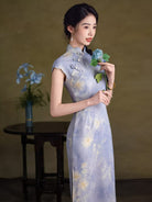 Beth and Brian Qipao-LSB Summer collection, ramie retro long Cheongsam