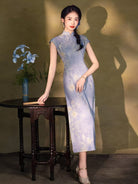 Beth and Brian Qipao-LSB Summer collection, ramie retro long Cheongsam