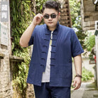Beth and Brian Qipao-YT Plus size, Cotton fabric Tang suit shirt