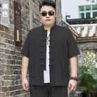 Beth and Brian Qipao-YT Plus size, Cotton fabric Tang suit shirt