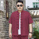 Beth and Brian Qipao-YT Plus size, Cotton fabric Tang suit shirt