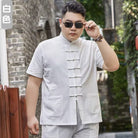Beth and Brian Qipao-YT Plus size, Cotton fabric Tang suit shirt