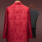 Beth and Brian Qipao-YK Elegant Chinese ancient landscape painting brocade Chinese Tang Suit Jacket