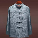 Beth and Brian Qipao-YK Elegant Chinese ancient landscape painting brocade Chinese Tang Suit Jacket