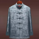 Beth and Brian Qipao-YK Elegant Chinese ancient landscape painting brocade Chinese Tang Suit Jacket