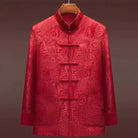 Beth and Brian Qipao-YK Elegant Chinese ancient landscape painting brocade Chinese Tang Suit Jacket