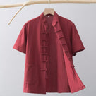 Beth and Brian Qipao-HSY Plus size, Cotton fabric Tang suit shirt