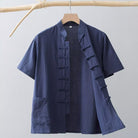 Beth and Brian Qipao-HSY Plus size, Cotton fabric Tang suit shirt