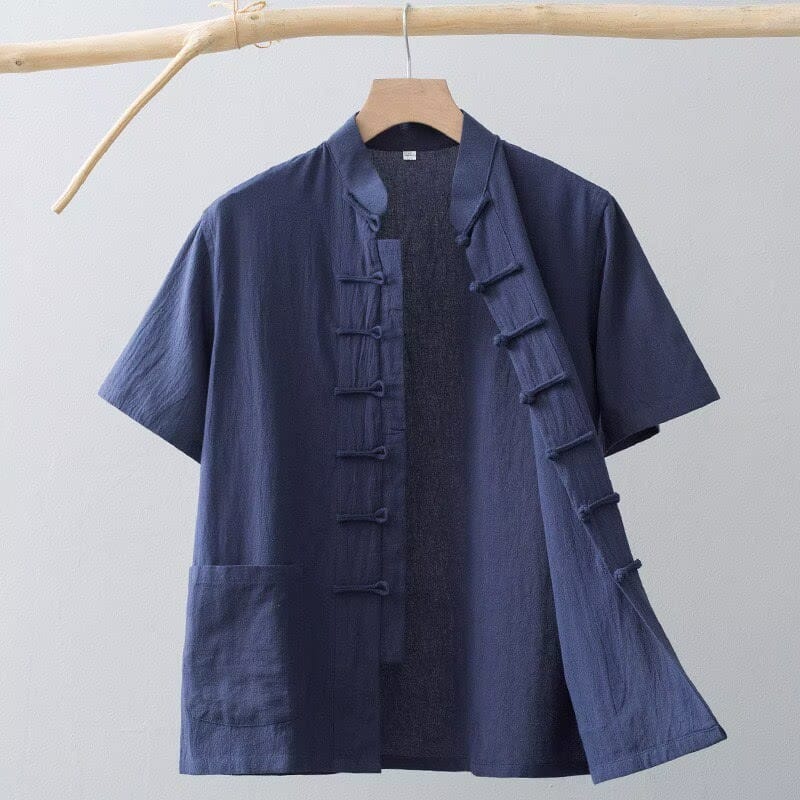 Beth and Brian Qipao-HSY Plus size, Cotton fabric Tang suit shirt