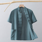 Beth and Brian Qipao-HSY Plus size, Cotton fabric Tang suit shirt
