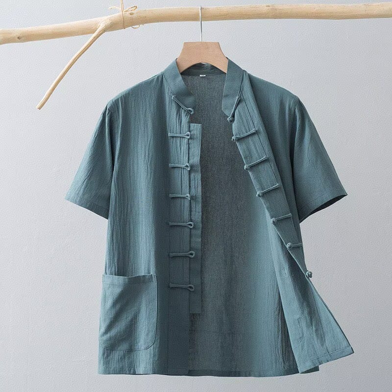 Beth and Brian Qipao-HSY Plus size, Cotton fabric Tang suit shirt