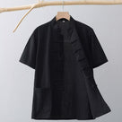 Beth and Brian Qipao-HSY Plus size, Cotton fabric Tang suit shirt