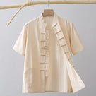Beth and Brian Qipao-HSY Plus size, Cotton fabric Tang suit shirt