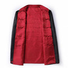 Beth and Brian Qipao-KP Reversible Chinese Tang Suit Jacket, Wave pattern Tang Suit Jacket