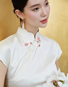 Beth and Brian Qipao-EC Lillian’s Elegant Satin Wedding Long Cheongsam