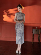 Beth and Brian Qipao-YG Anna's Sleeveless Vintage Floral Midi Cheongsam