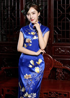 Beth and Brian Qipao-JSHY Luxury Hand-embroidery, 30 mome mulberry silk, high-end long Qipao