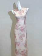 Beth and Brian Qipao-LSB Chloe Sleeveless Floral Midi Cheongsam