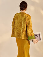 Beth and Brian Qipao-JZ Olivia Reversible Floral Jacquard Cheongsam Blouse