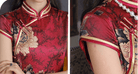 Beth and Brian Qipao-TL 19 Momme Pure Mulberry Silk Peony Bridal Qipao – Chinese Wedding Gown