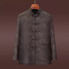 Beth and Brian Qipao-YK Arthur Men’s Mulberry‑Silk Blend Mandarin Collar Tang Suit Jacket