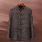 Beth and Brian Qipao-YK Arthur Men’s Mulberry‑Silk Blend Mandarin Collar Tang Suit Jacket