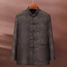 Beth and Brian Qipao-YK Arthur Men’s Mulberry‑Silk Blend Mandarin Collar Tang Suit Jacket