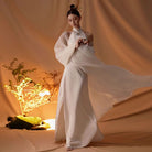 Beth and Brian Qipao-DW New Chinese style (新中式), high-end, jacquard long Qipao