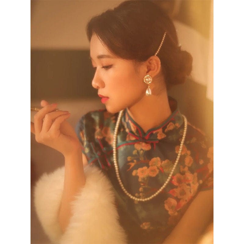 Beth and Brian Qipao-LSB Faux Fur Qipao Shawl