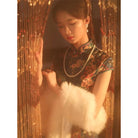 Beth and Brian Qipao-LSB Faux Fur Qipao Shawl