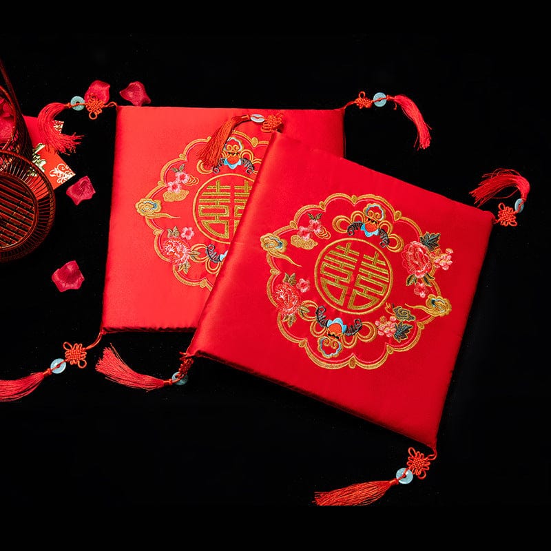 Beth and Brian Qipao-LSB Wedding Tea Ceremony Kneeling Cushion