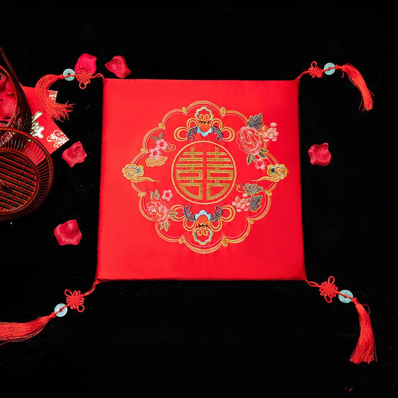 Beth and Brian Qipao-LSB Wedding Tea Ceremony Kneeling Cushion