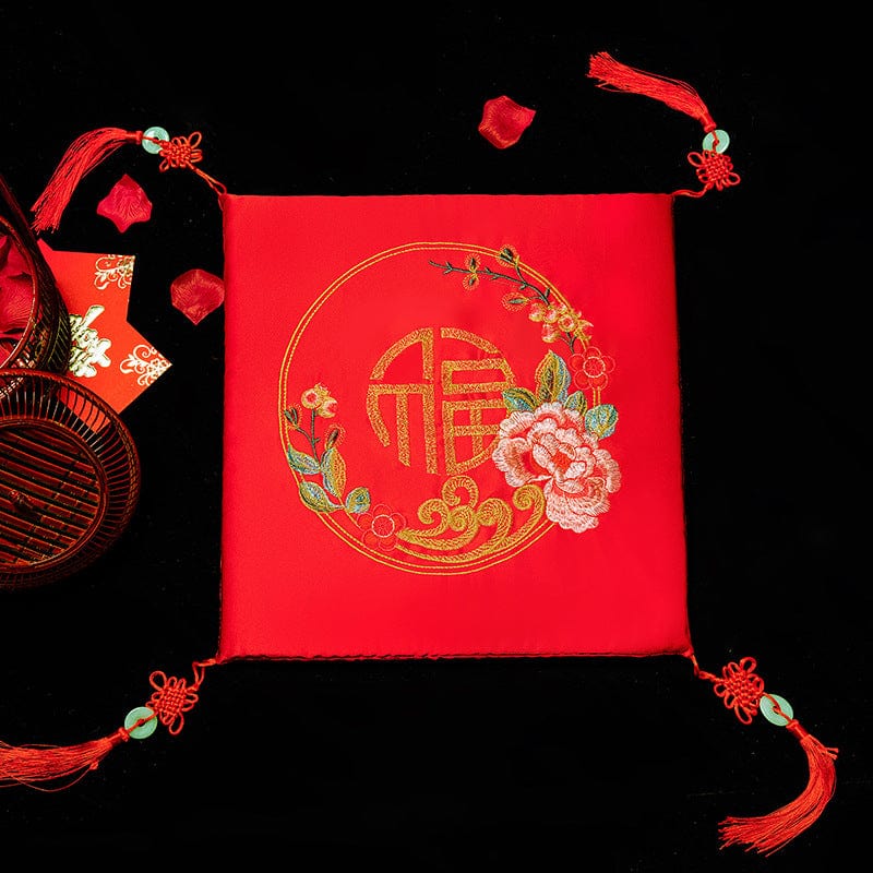 Beth and Brian Qipao-LSB Wedding Tea Ceremony Kneeling Cushion