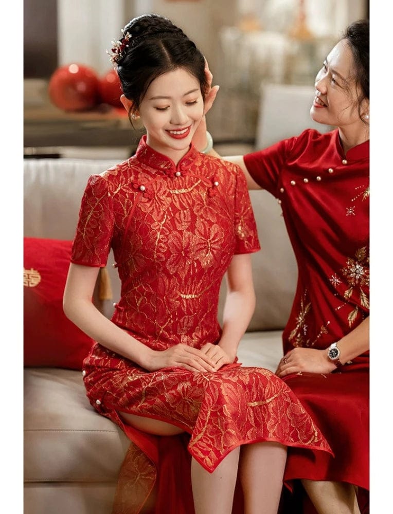 Custom made Qipao Beth and Brian Qipao