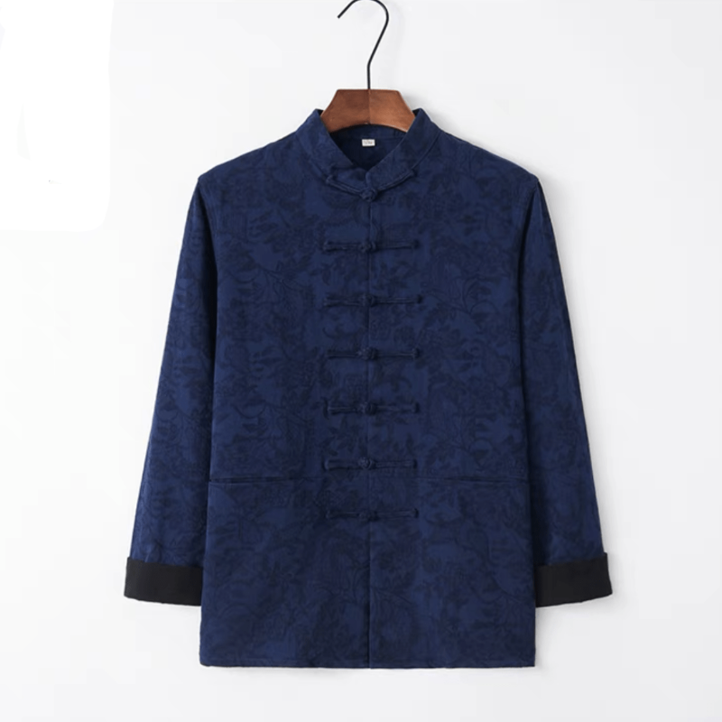 Beth and Brian Qipao - MX Plus size, Cotton and linen fabric, Chinese Tang Suit shirt