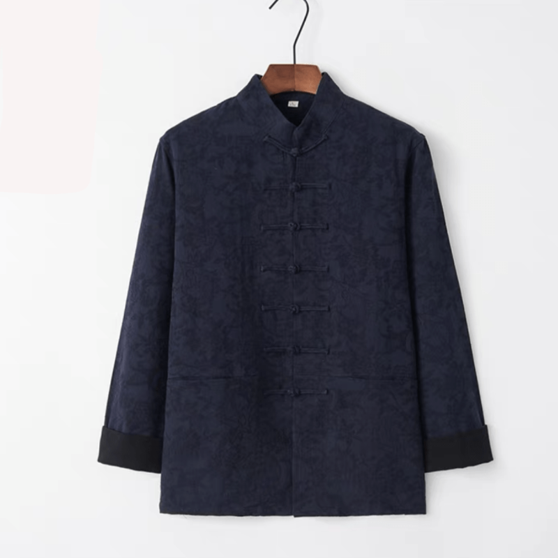 Beth and Brian Qipao - MX Plus size, Cotton and linen fabric, Chinese Tang Suit shirt
