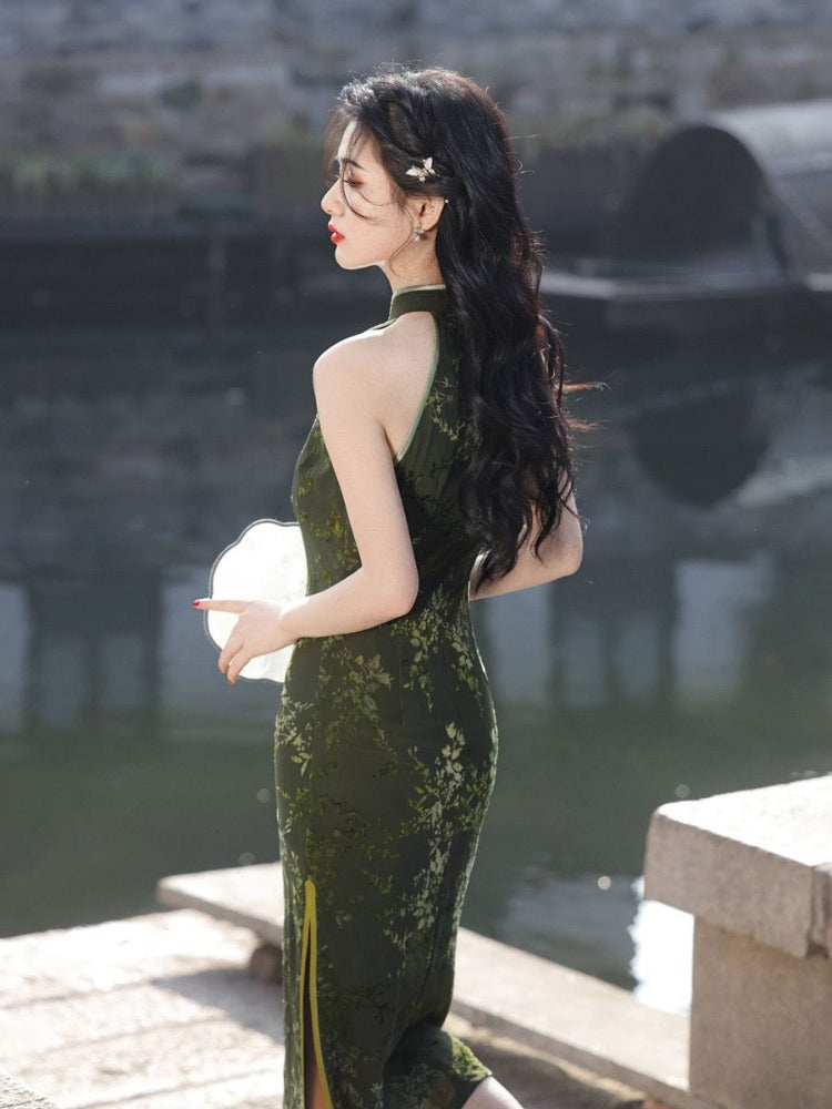 Beth and Brian Qipao-MYJ New Chinese style (新中式), lace midi Cheongsam