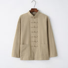 Beth and Brian Qipao-BXXGSF Linen fabric, Chinese Tang Suit set, Kong fu Suit set