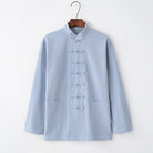 Beth and Brian Qipao-BXXGSF Linen fabric, Chinese Tang Suit set, Kong fu Suit set