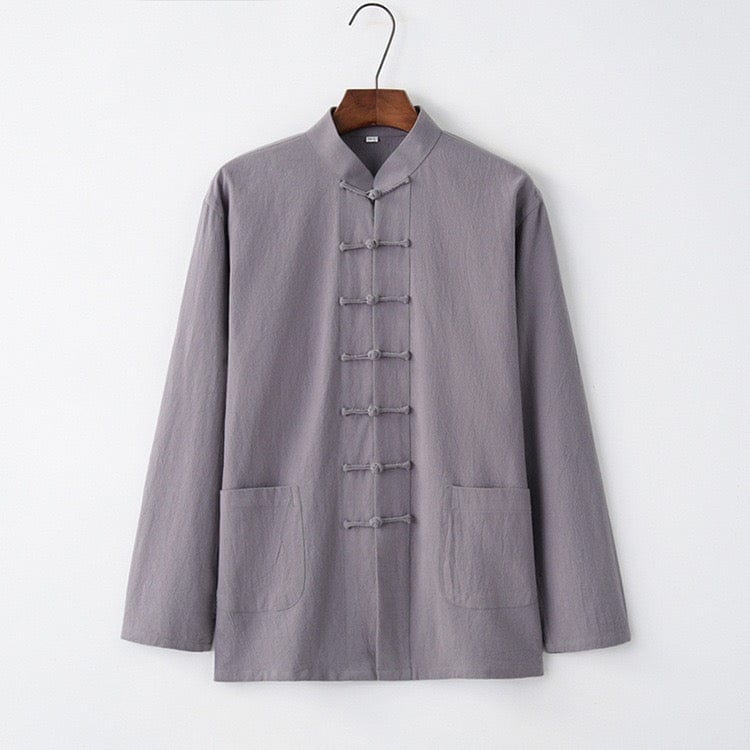 Beth and Brian Qipao-BXXGSF Linen fabric, Chinese Tang Suit set, Kong fu Suit set