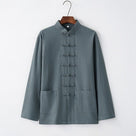 Beth and Brian Qipao-BXXGSF Linen fabric, Chinese Tang Suit set, Kong fu Suit set