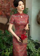 Beth and Brian Qipao-SYK Classic style, midi plus size Cheongsam for mothers