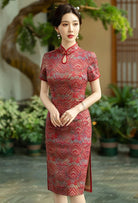 Beth and Brian Qipao-SYK Classic style, midi plus size Cheongsam for mothers