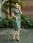 Beth and Brian Qipao-SYK Classic style, midi plus size Cheongsam for mothers