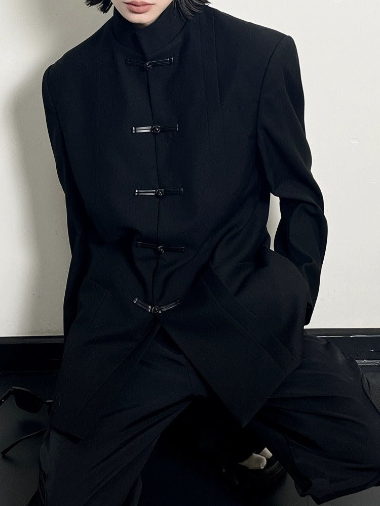 Beth and Brian Qipao-ESS Young Men's Chinese tunic Suit, Chinese style tang suit