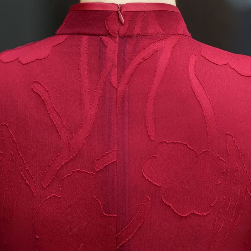 Beth and Brian Qipao-BR Plus size, wedding midi Cheongsam for mothers